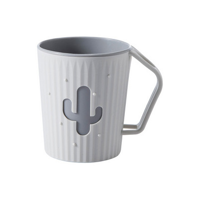 Zobu birstes kauss Karikatūras kaktuss, dubults biezināts pieaugušajiem un bērniem Zobu birstes turētāja krūze Dzērienu rīki