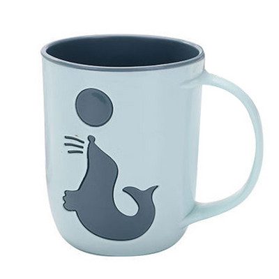 Lielas mutes Pāru krūzes Delfīnu raksta zobu birstes krūze Kafijas tēja Mazgāšanas zobu krūze Vannas istabas virtuves piederumi