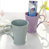 Izrezbarena čaša za četkicu za zube Kupaonske čaše Plastična čaša za ispiranje usta Šalica za kavu Čaj Šalica za vodu Kućni držač četkice za zube Šalica za piće Alati