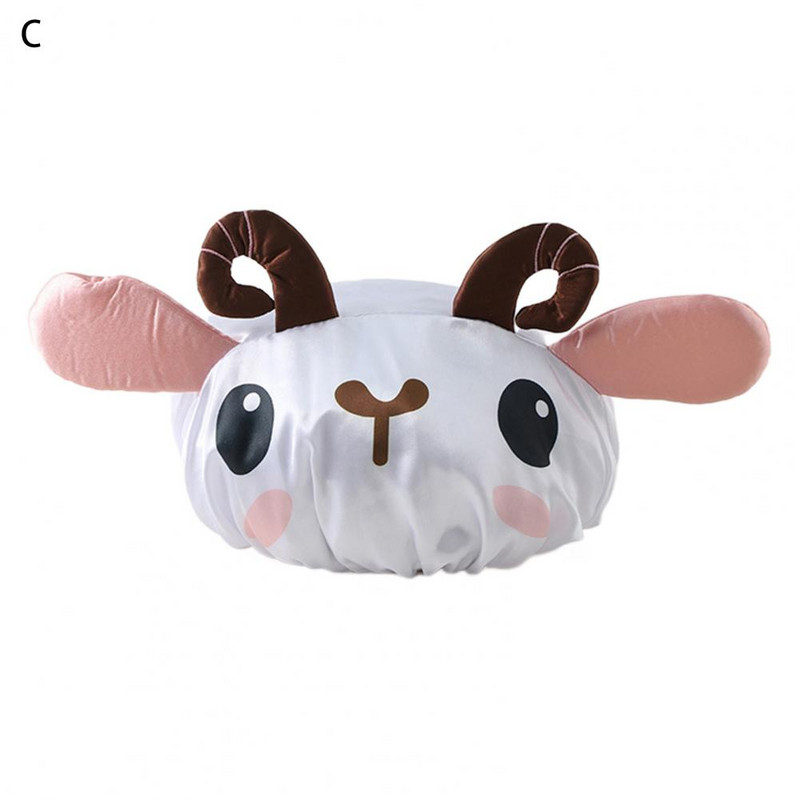 Mugav hingav vannimüts Stereoskoopilised kujundid Armsad lambakarva rätikud Kuivad juuksed Müts Vannimüts Juuste kaitse