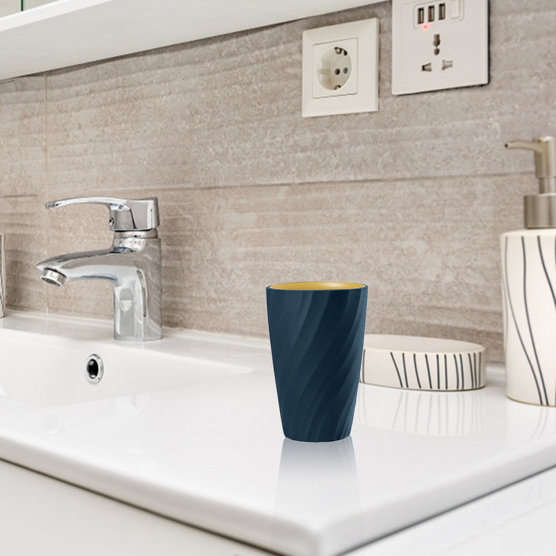 Zobu birstes krūze Divslāņu vienkārša dizaina zobu birstes turētājs Zobu birstes krūzes maziem bērniem Bērniem Pāriem Draugiem Dzeršanas krūzes