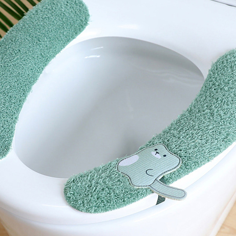 Universālās tualetes sēdekļa uzlīmes ar rokturiem Karikatūra tualetes spilvena spilventiņš mazgājams mājsaimniecības vannas istabas vāks pārvalks spilventiņu spilventiņš