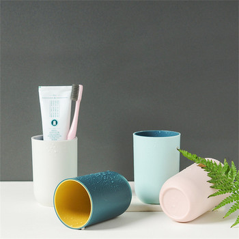 Κύπελλο οδοντόβουρτσας σκανδιναβικού στυλ Κύπελλο στοματικό πλύσιμο μπάνιου καθαρού χρώματος Κύπελλο πρωινού για το σπίτι Κύπελλο απλού βάζου για ζευγάρι δοντιών