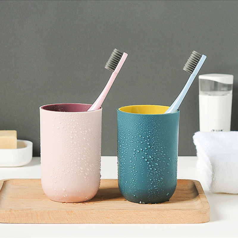 Ziemeļvalstu stila zobu tīrīšanas krūze Pure Color vannas istabas mutes skalojamā līdzekļa krūze Mājas brokastu krūze Vienkārša pāra zobu burkas mazgāšanas krūze