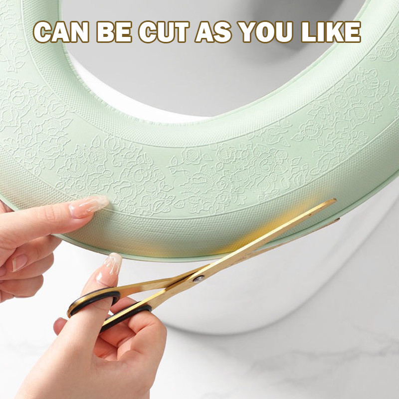 Ūdensnecaurlaidīgs mīksts tualetes sēdeklis Covertoilet spilvena uzlīme ziemas silta vannas istaba Closestool Protector vannas istabas piederumi