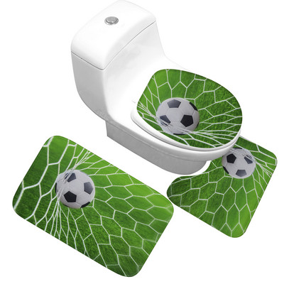 Zeegle akmens apdrukāts vannas masas komplekts 3 gab. paklājs vannas istabai tualetes paklāji Neslīdoši vannas paklāji vannas istabas grīdas paklāji dušas telpas paklājs