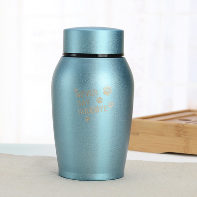 Daudzkrāsainas nerūsējošā tērauda suņu urnas suņu kaķu putnu peles kremēšanas pelnu urnas aizzīmogotās bēres suņiem mājdzīvnieku suvenīru burka 2022. gada Jaunums