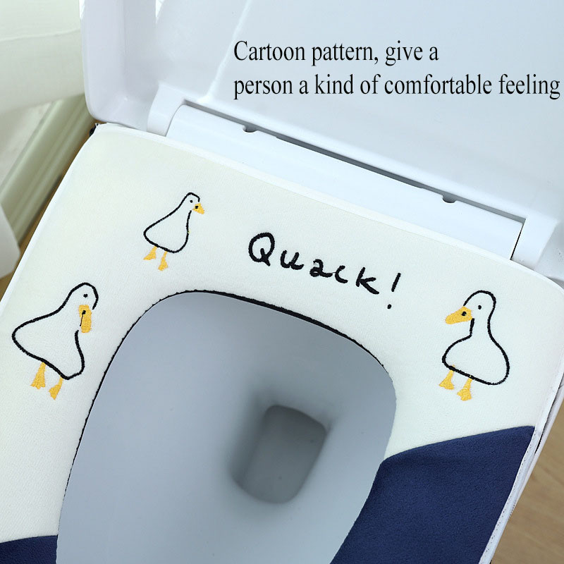 Tualetes sēdeklis Four Seasons Universāla vannas istabas tualete ar rokturi Mazgājams sabiezināts tualetes sēdeklis ar rāvējslēdzēju Tualetes sēdeklis Vannas istaba