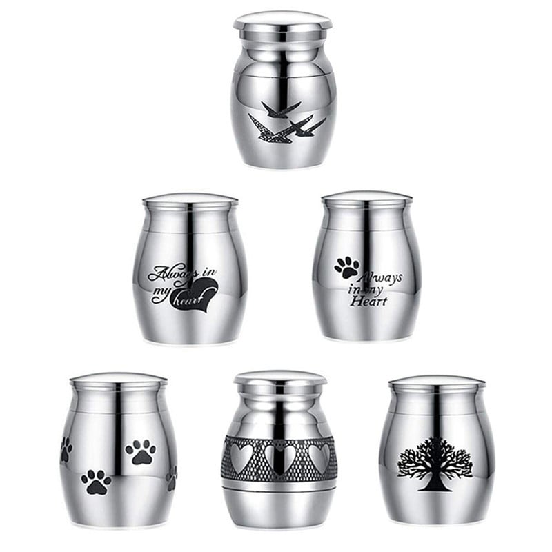 Kvaliteetne kohandatud roostevabast terasest tuhastamisurni-matusehoidja Meenutus Kõrgelt poleeritud lemmikloomade tuha mahalaadimiseks