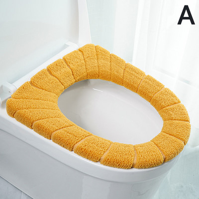 Universāls mīksts tualetes sēdekļa pārvalks Ērts ziemas silts atkārtoti lietojams tualetes paklājiņš sēdekļa futrālis tualetes vāks, spilvens, spilventiņš vannas istabas piederumi