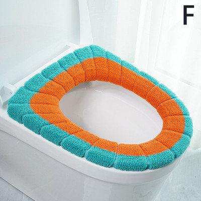 Universāls mīksts tualetes sēdekļa pārvalks Ērts ziemas silts atkārtoti lietojams tualetes paklājiņš sēdekļa futrālis tualetes vāks, spilvens, spilventiņš vannas istabas piederumi