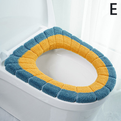 Universāls mīksts tualetes sēdekļa pārvalks Ērts ziemas silts atkārtoti lietojams tualetes paklājiņš sēdekļa futrālis tualetes vāks, spilvens, spilventiņš vannas istabas piederumi