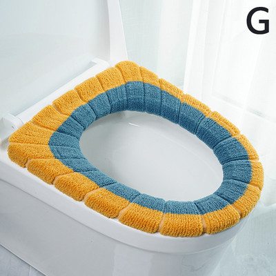 Universāls mīksts tualetes sēdekļa pārvalks Ērts ziemas silts atkārtoti lietojams tualetes paklājiņš sēdekļa futrālis tualetes vāks, spilvens, spilventiņš vannas istabas piederumi