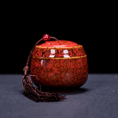 Krāsu keramikas tvertne piemiņas lolojumdzīvnieku urnas zīmoga pods Liels piemiņas zārks Porcelāna burka Cilvēka pelnu uzglabāšana Piemiņas apbedīšanas turētājs