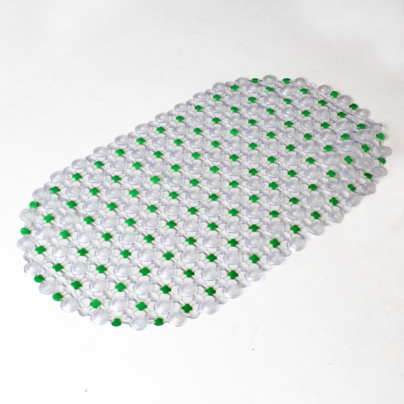 68 cm * 38 cm PVC vannas paklājiņš mājsaimniecības vannas istabas dušas dzidrs pretslīdošs grīdas paklājs