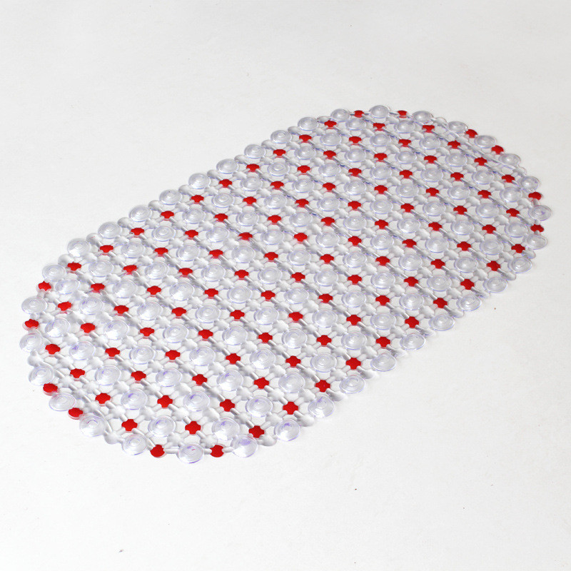 68 cm * 38 cm PVC vannas paklājiņš mājsaimniecības vannas istabas dušas dzidrs pretslīdošs grīdas paklājs