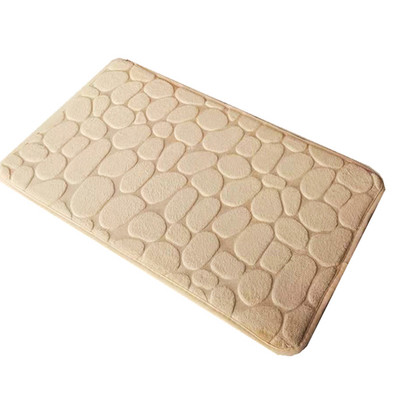 Bruģakmens reljefs vannas istabas paklājiņš Neslīdošs paklājs Izlietne Vanna sānu grīda Paklājs Dušas istaba Kājslauķis Memory Foam Pad