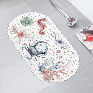 Pretslīdošs vannas paklājiņš okeāna dzīvnieks Vannas istabas paklājs PVC apakšējais paklājs Sucker vannas istabas paklājiņš tapis salle de bain alfombra bano douchemat