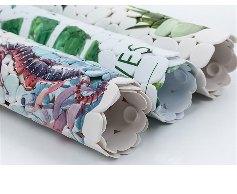 Pretslīdošs vannas paklājiņš okeāna dzīvnieks Vannas istabas paklājs PVC apakšējais paklājs Sucker vannas istabas paklājiņš tapis salle de bain alfombra bano douchemat