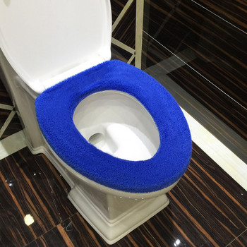 Άνετο, μαλακό, πολύχρωμο σετ τουαλέτας μπάνιου Παχύνοντας πλενόμενα καθίσματα τουαλέτας Κάλυμμα χαλάκι τουαλέτας Winter Warm O Ring Potty Σετ
