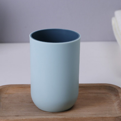 Vienkāršs Ziemeļvalstu ceļojumu pārnēsājams zobu birstes krūze vannas istabai plastmasas zobu birstes turētājs Glabāšanas organizatora krūze vannas istabas komplekti vannas istabai