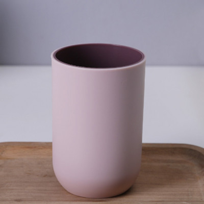 Vienkāršs Ziemeļvalstu ceļojumu pārnēsājams zobu birstes krūze vannas istabai plastmasas zobu birstes turētājs Glabāšanas organizatora krūze vannas istabas komplekti vannas istabai