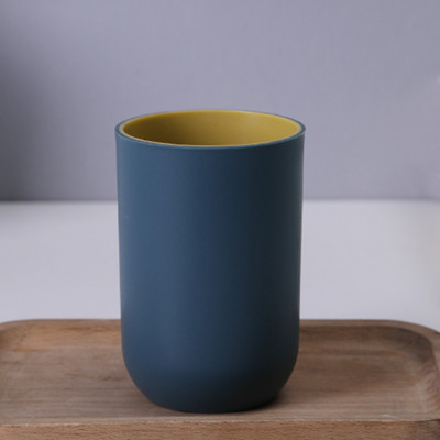 Vienkāršs Ziemeļvalstu ceļojumu pārnēsājams zobu birstes krūze vannas istabai plastmasas zobu birstes turētājs Glabāšanas organizatora krūze vannas istabas komplekti vannas istabai