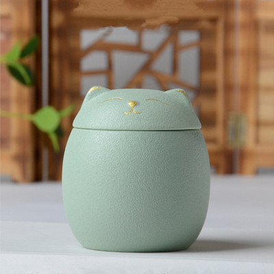 5 spalvų urna naminiams gyvūnėliams pelenų katės formos memorialinės kremavimo urnos - rankų darbo juodos dekoratyvinės urnos laidotuvėms Katės urna šunų urna