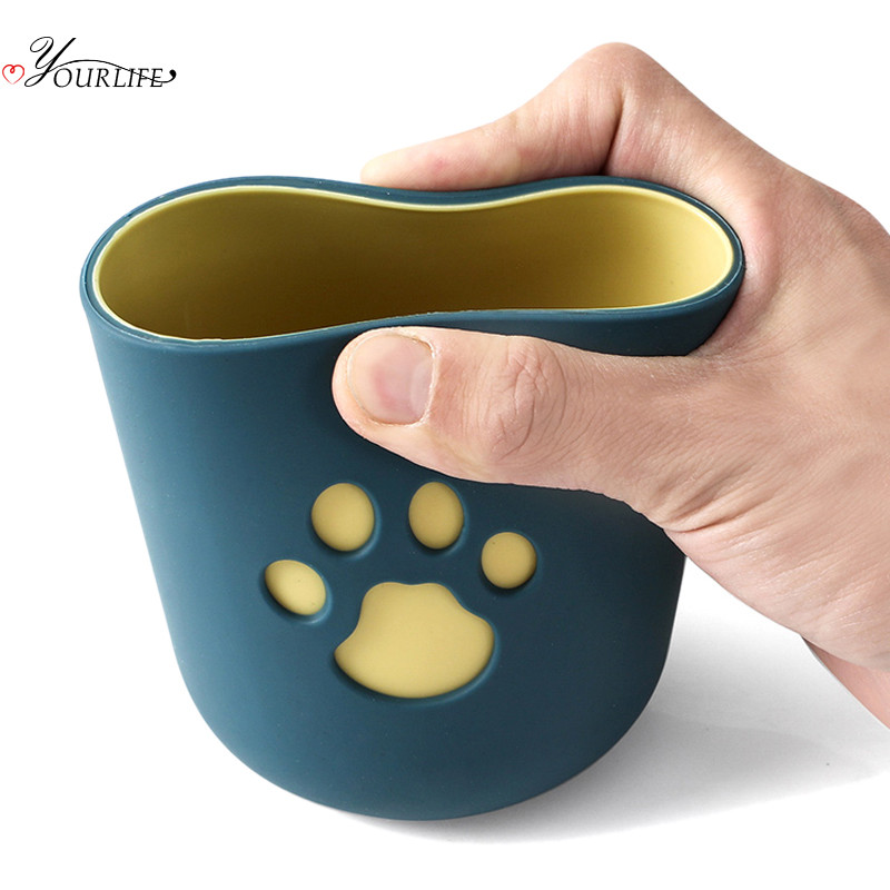 OYOURLIFE jauka karikatūra zobu birstes krūze Pārnēsājama videi draudzīga ceļojumu krūze Mājas bērniem Pāri Zobu birstes krūze Vannas istabas piederumi