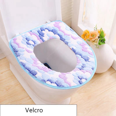 Universāls tualetes paklājiņš Vannas istabas aksesuāri Koraļļu flīsa mīksts tualetes paklājiņš silts ziemas tualetes sēdekļa pārklājs tualetes paklājiņš mazgājams