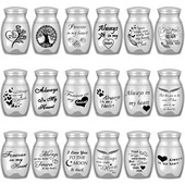 25*16 mm mini iegravētas kremācijas urnas mājdzīvnieku cilvēku pelniem zārks bērēm mīlestības zaudēšanas nerūsējošā tērauda kremēšana mājdzīvnieku mīļotājiem