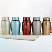 Daudzkrāsainas nerūsējošā tērauda mājdzīvnieku urnas suņu kaķu putnu peles kremēšanas pelni urnas aizzīmogotās bēru piederumi suņiem mājdzīvnieku suvenīru burka