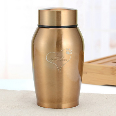 Daudzkrāsainas nerūsējošā tērauda mājdzīvnieku urnas suņu kaķu putnu peles kremēšanas pelni urnas aizzīmogotās bēru piederumi suņiem mājdzīvnieku suvenīru burka