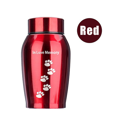 250 ml Urne od nehrđajućeg čelika za kućne ljubimce za pse, mačke, ptice, pepeo, kovčeg za uspomene, kolumbarijska urna, spomen urna za kremiranje