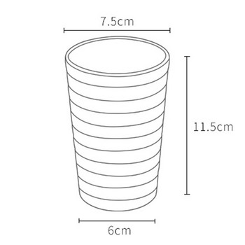 Творческа спирална чаша за миене Домашна пластмасова двойка Проста чаша за четкане