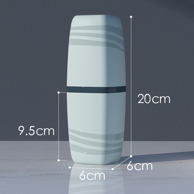 Pārnēsājams ceļojumu zobu birstes korpuss Pāri Zobu birstes krūze Vannas istabas zobu birstes vāciņš Vannas istabas piederumi