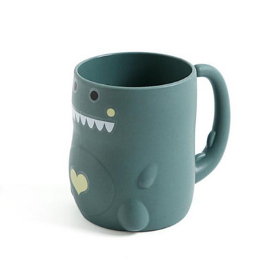 Jauka dinozauru skalošanas krūze zobu birstes krūze vannas istabai ūdens krūze mājsaimniecības piena ūdens krūzes vannai radošā bērnu tīrīšanas krūze mutes skalojamā līdzekļa krūze