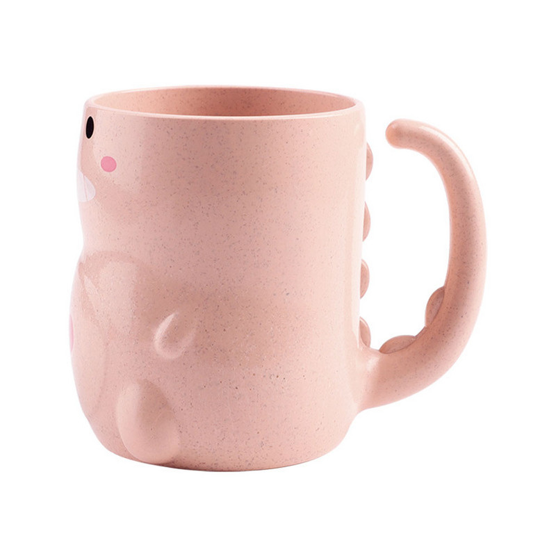 Jauka dinozauru skalošanas krūze zobu birstes krūze vannas istabai ūdens krūze mājsaimniecības piena ūdens krūzes vannai radošā bērnu tīrīšanas krūze mutes skalojamā līdzekļa krūze