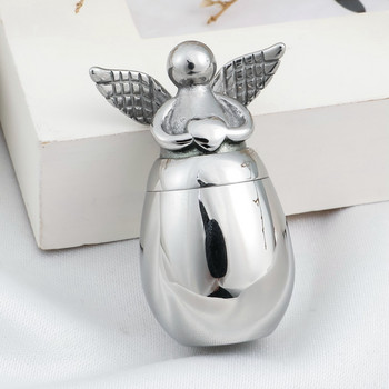 Angel Wings Small Urns for Human Ashes Holder Mini Crimation Urns for Ashes Metal Memorial Pet Dog Cat Bird Ash