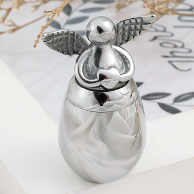 Angel Wings Small Urns for Human Ashes Holder Mini Crimation Urns for Ashes Metal Memorial Pet Dog Cat Bird Ash