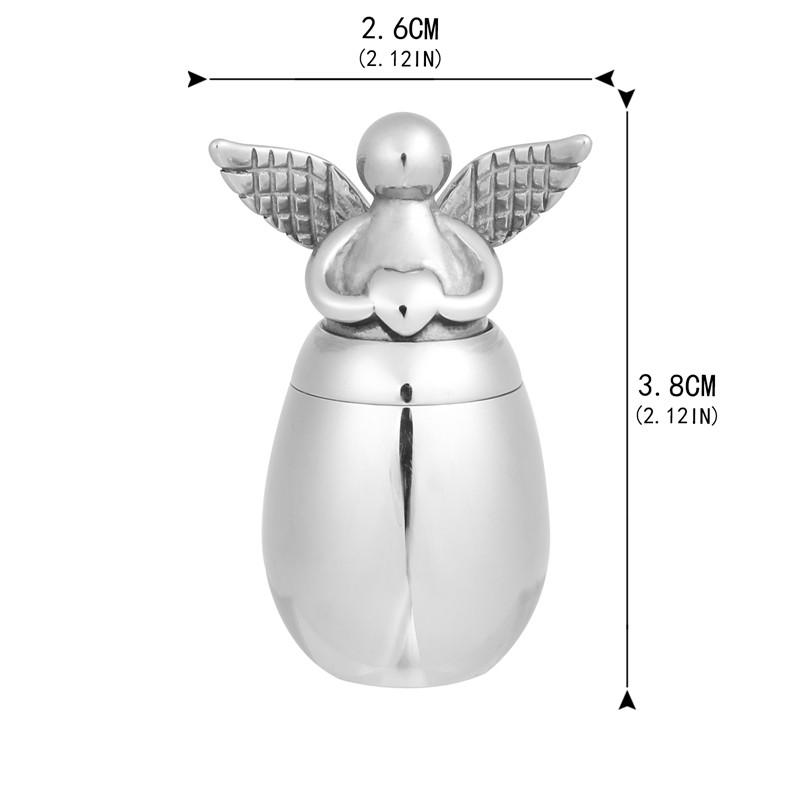 Angel Wings mazas urnas cilvēku pelniem turētājs Mini kremācijas urnas pelniem sakausējums metāls memoriāls mājdzīvnieks suns kaķis putns osis