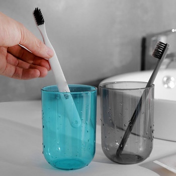 Κύπελλο πλυσίματος μπάνιου Κύπελλα οδοντόβουρτσας σπιτιού Πλαστικό διαφανές κύπελλο στοματικό διάλυμα