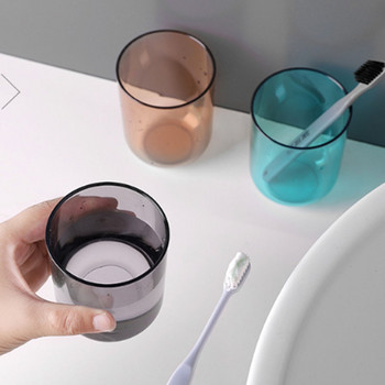 Κύπελλο πλυσίματος μπάνιου Κύπελλα οδοντόβουρτσας σπιτιού Πλαστικό διαφανές κύπελλο στοματικό διάλυμα