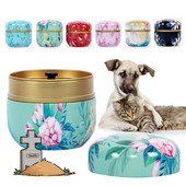 Skārda skārds mājdzīvnieks kaķis suns putns trusis urnas pelniem mazs kremācijas mini piemiņas Dzelzs urna bēru zārks mājdzīvnieku piemiņas urna