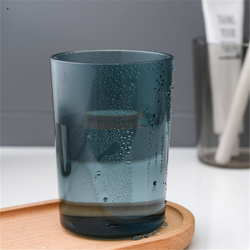 Modes 1 gab Plastmasas mazgāšanas birste Zobu birstes kauss Radošs caurspīdīgs pāris skalošanas kauss mutes birstes kauss