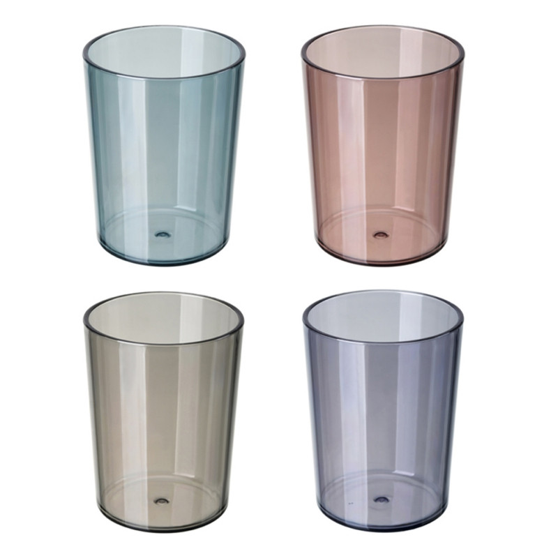 Pārnēsājams mutes skalošanas glāzītis Caurspīdīga plastmasa Home Hotel zobu birstes turētājs Vannas istabas piederumi Mutes skalojamā līdzekļa uzglabāšanas krūzes 300ml