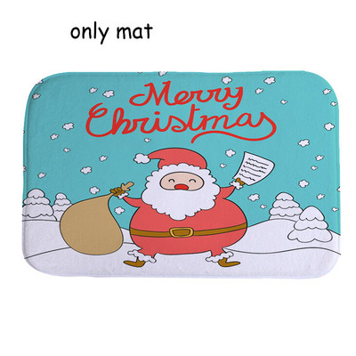 Ziemassvētku vannas paklājiņš WC tualetes sēdekļa pārklājs tualetes paklājiņš tualetes pods Tapa Inodoro dekors Ziemassvētku vannas istabas kumode tualetes pods