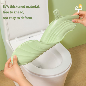 Универсална водоустойчива подложка за тоалетна с дръжка, битова EVA удебелена незамърсена ръка, стикер на капака на тоалетната седалка Направи си сам инструменти за баня