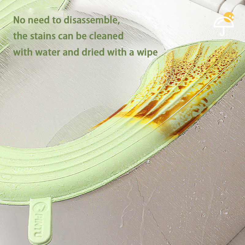 Universāls ūdensnecaurlaidīgs tualetes paklājs ar rokturi Sadzīves EVA sabiezināts, netīrs roku tualetes sēdekļa pārsegs, uzlīme DIY vannas istabas instrumenti