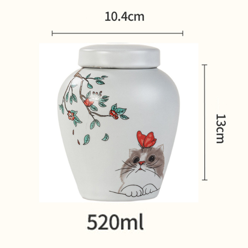 500ml Mājdzīvnieku Urna Aizzīmogota Kremēšana Apbedīšanas Pelni Piemiņa Mazie dzīvnieki Suņu Kaķu Memoriāls Piemērots Mājai Kamīni Apbedīšana